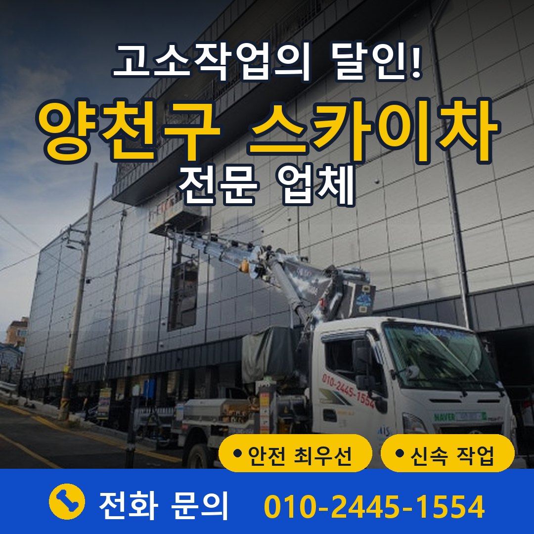 양천구 스카이차 임대 - 24시간 다올스카이차