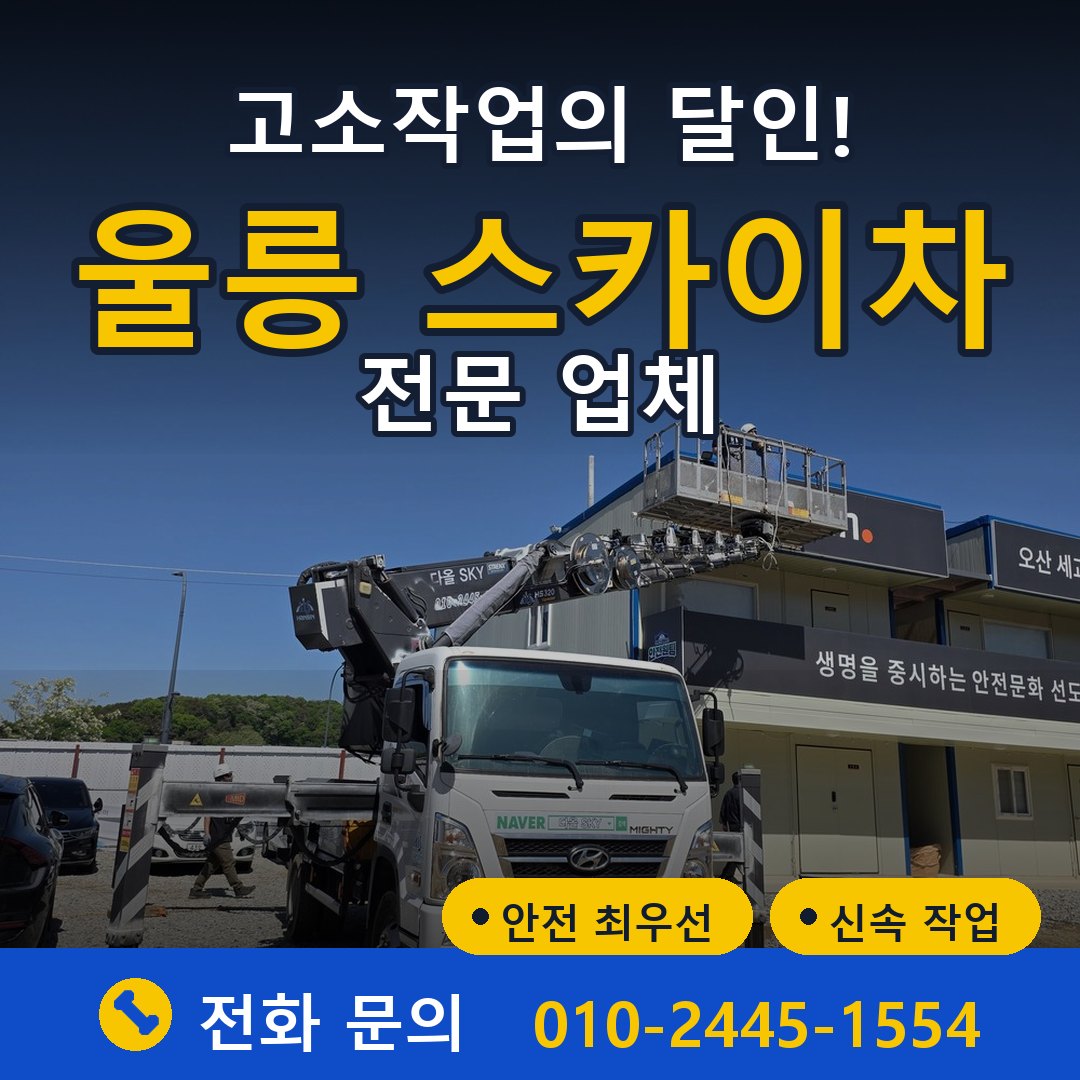 울릉 스카이차 임대 - 24시간 다올스카이차