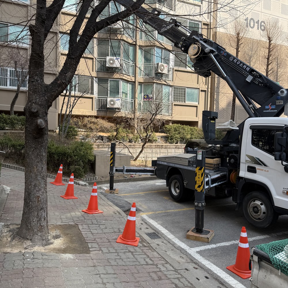 나주 스카이차 정밀 작업 현장
