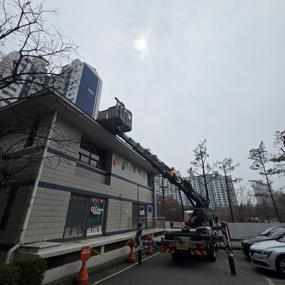 무안 스카이차 외벽 작업 현장