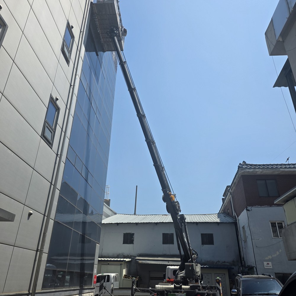천안 스카이차 아파트 외벽 현장