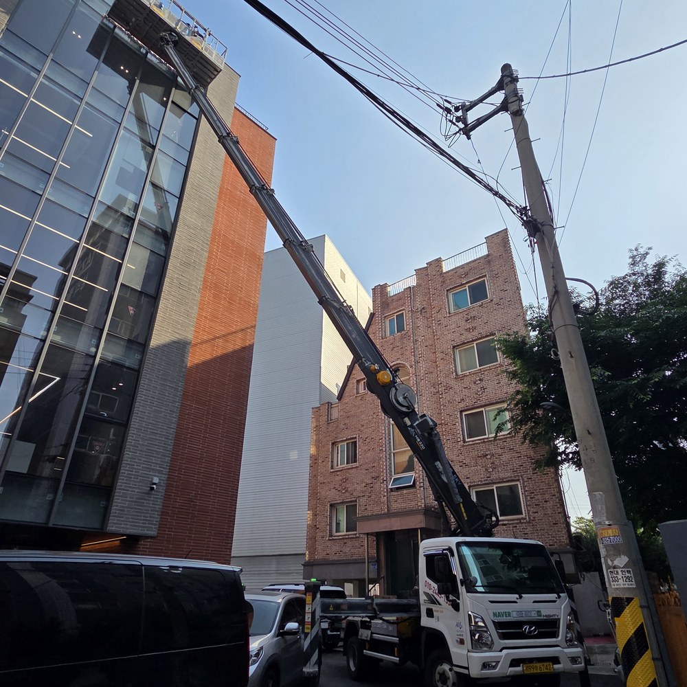 영월 스카이차 외벽 작업 현장
